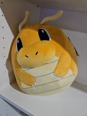 Squishmallows Yellow Dragon Plush with Blue Accent